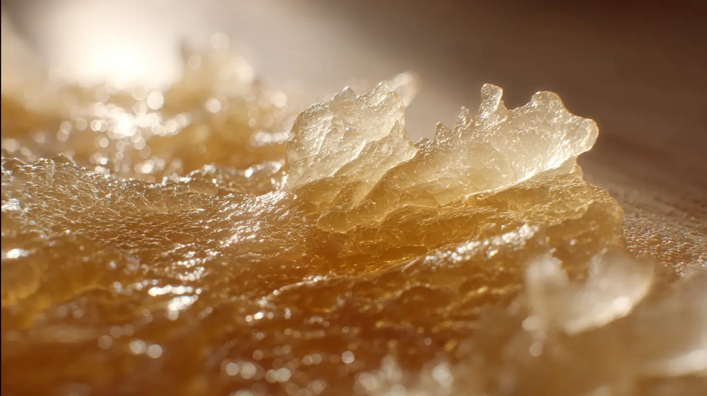 gélatine alimentaire utilisée en cuisine pour donner de la texture