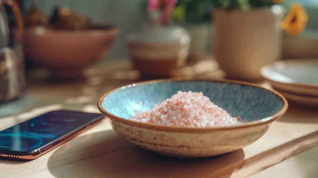 Pink salt used in everyday cooking