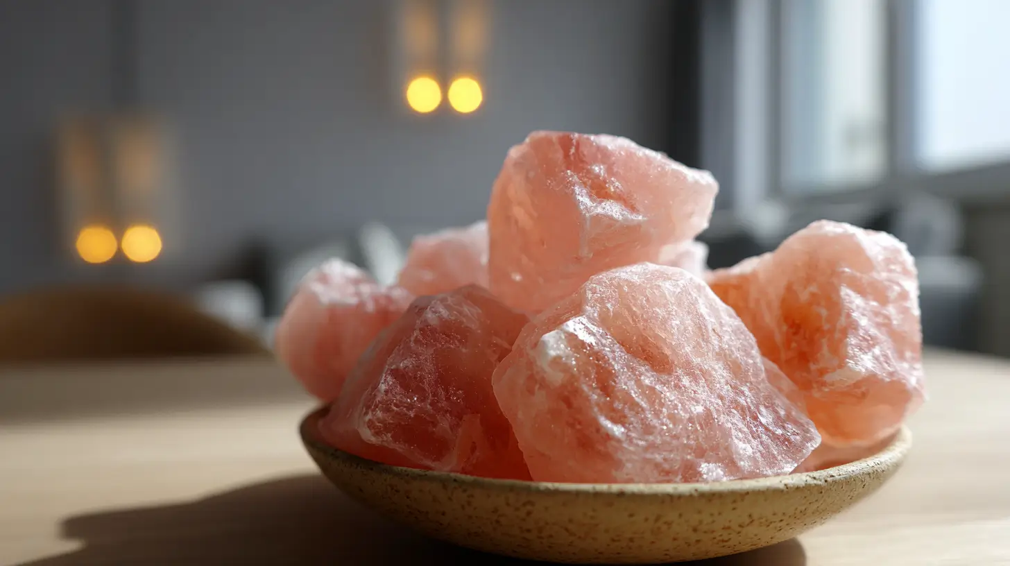 sel rose de l’Himalaya utilisé en cuisine dans un bol