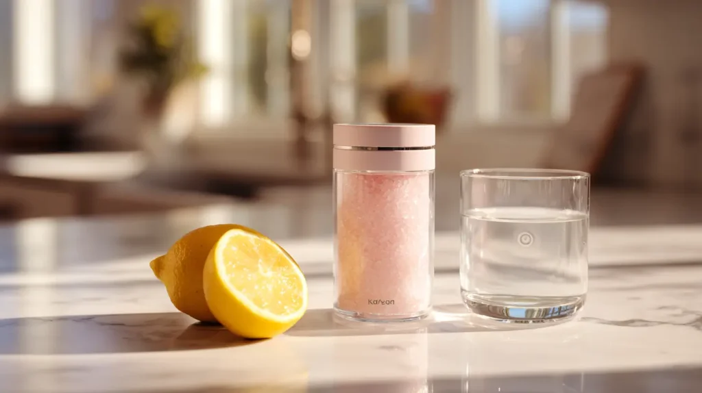 sel rose utilisé dans une routine associée au regime sel rose