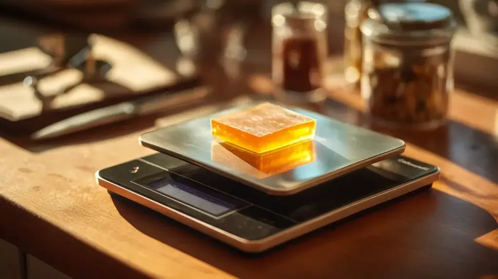 vérifier le poids d’une feuille de gélatine en grammes