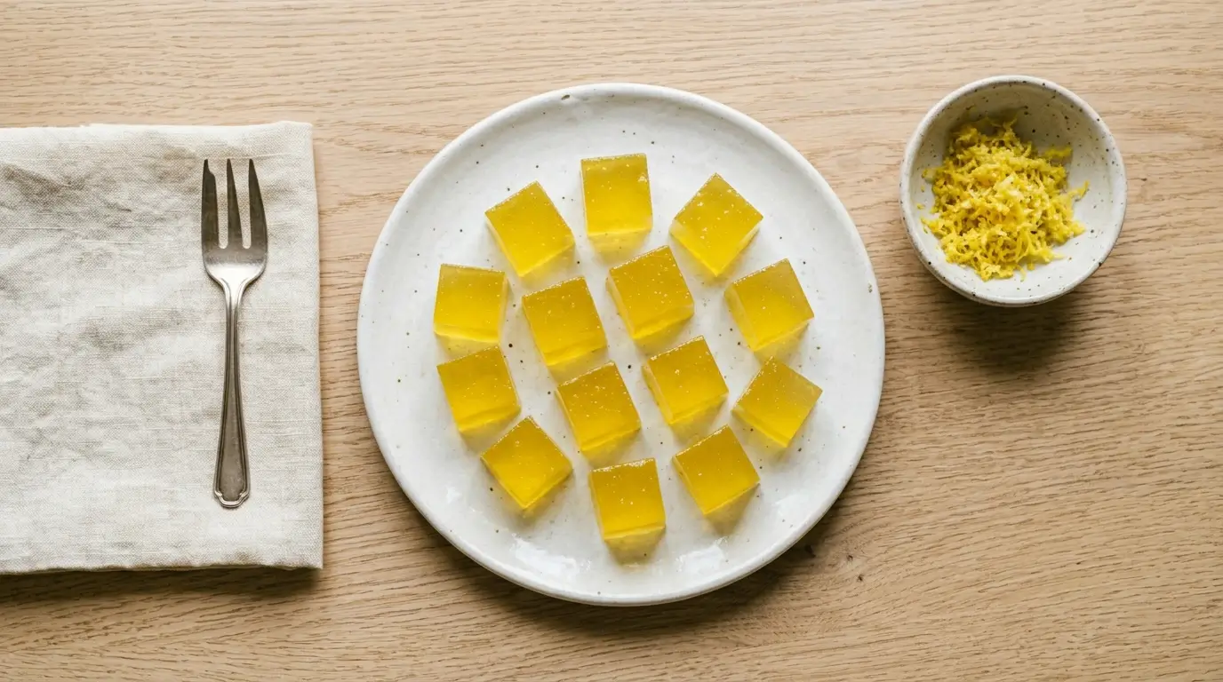 Ice gelatin trick : cubes de gélatine bariatriques au citron, version à croquer pour couper la faim avant les repas
