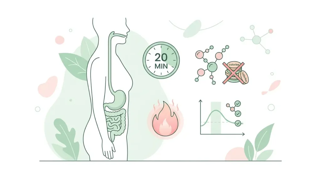 4 mécanismes physiologiques du programme gélatine 7 jours pour maigrir : satiété, protéines, thermogenèse, glycémie