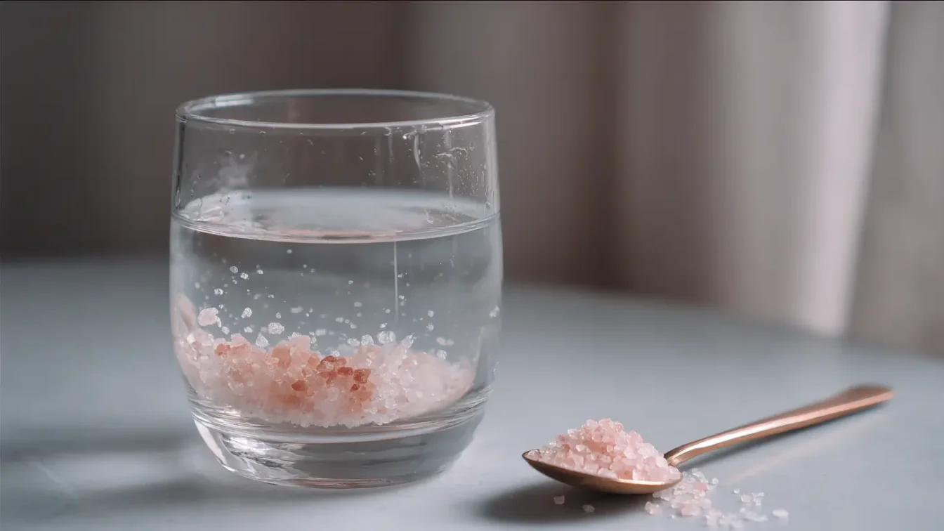 Eau au sel rose consommée avec modération et précautions