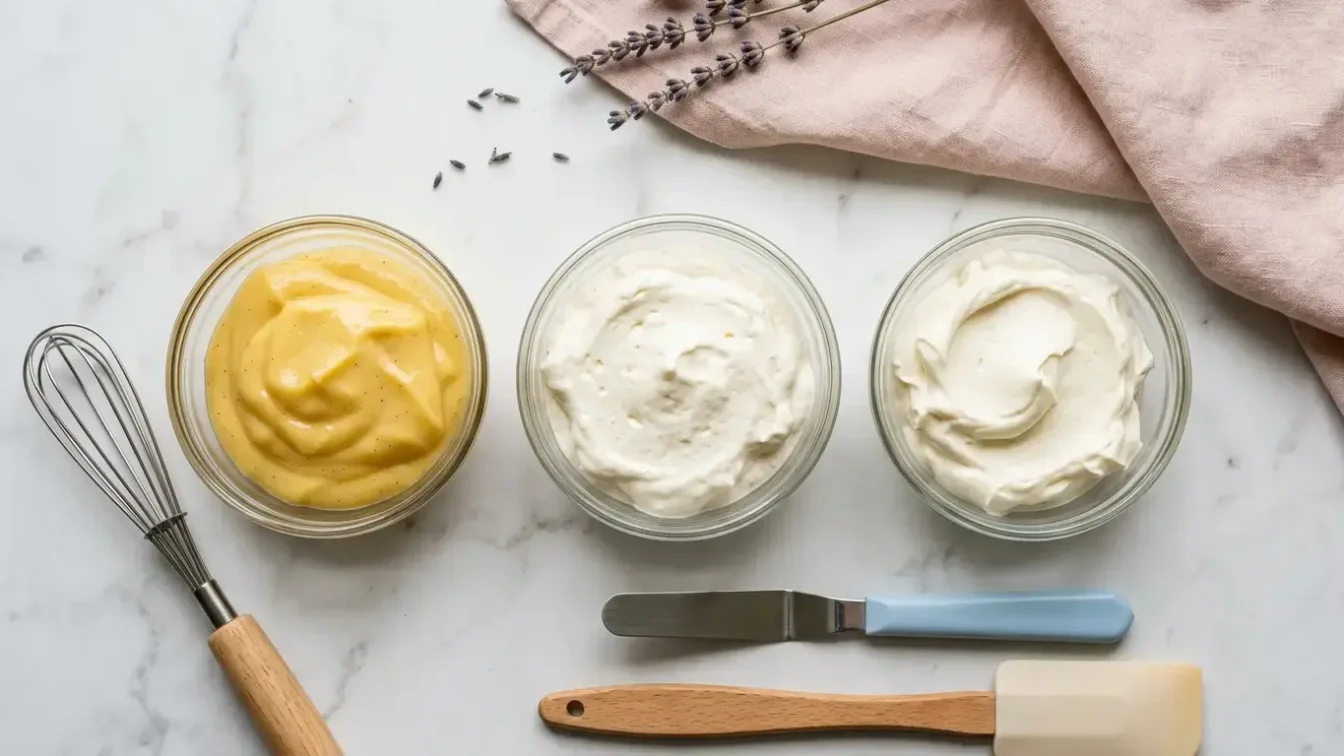 Comparaison des crèmes mousseline diplomate et mascarpone pour fraisier