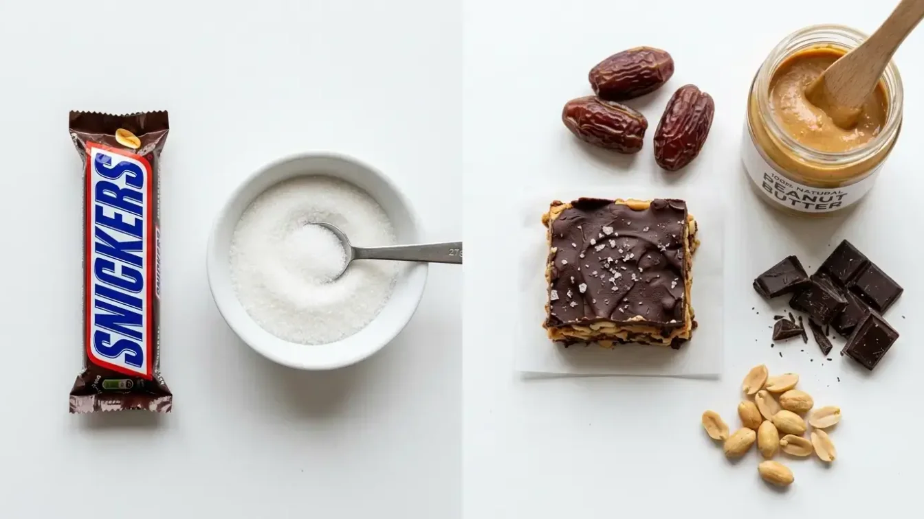 Bouchées aux dattes, beurre de cacahuète et chocolat maison